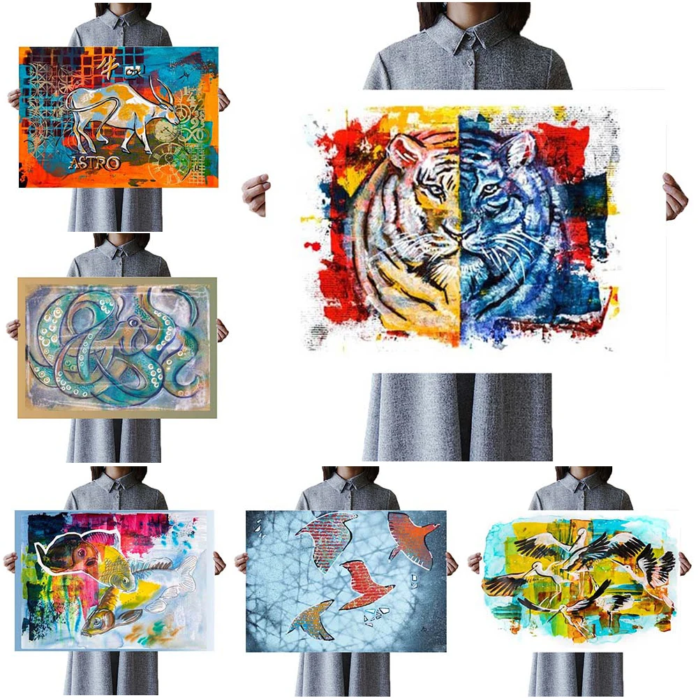 Watercolor Animals Tiger Birds Fish Wall Pictures For Living Room Home Decor Nordic Poster Wall Art Canvas Painting Unframed
Watercolor Animals Tiger Birds Fish Wall Pictures For Living Room Home Decor Nordic Poster Wall Art Canvas Painting Unframed