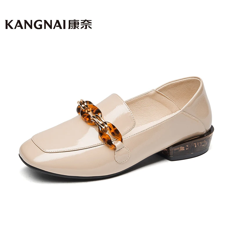 KANGNAI Women Loafers Metal Decoration Square Toe Woman Flats Shoes Casual Retro Black Slip-On
KANGNAI Women Loafers Metal Decoration Square Toe Woman Flats Shoes Casual Retro Black Slip-On