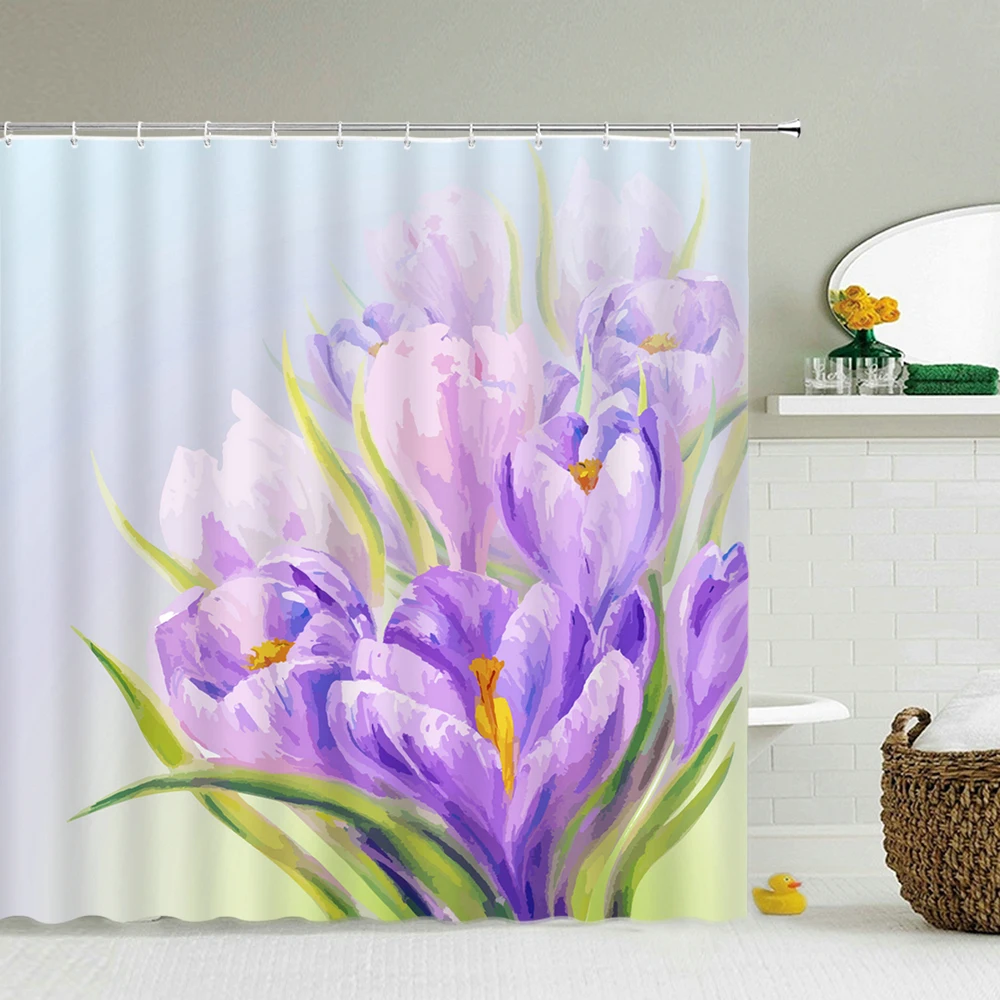Waterproof Fabric Flowers Shower Curtains Bathroom Large 240X180 3D Printed Decoration Shower Curtain With Hooks Bath Screen
Waterproof Fabric Flowers Shower Curtains Bathroom Large 240X180 3D Printed Decoration Shower Curtain With Hooks Bath Screen