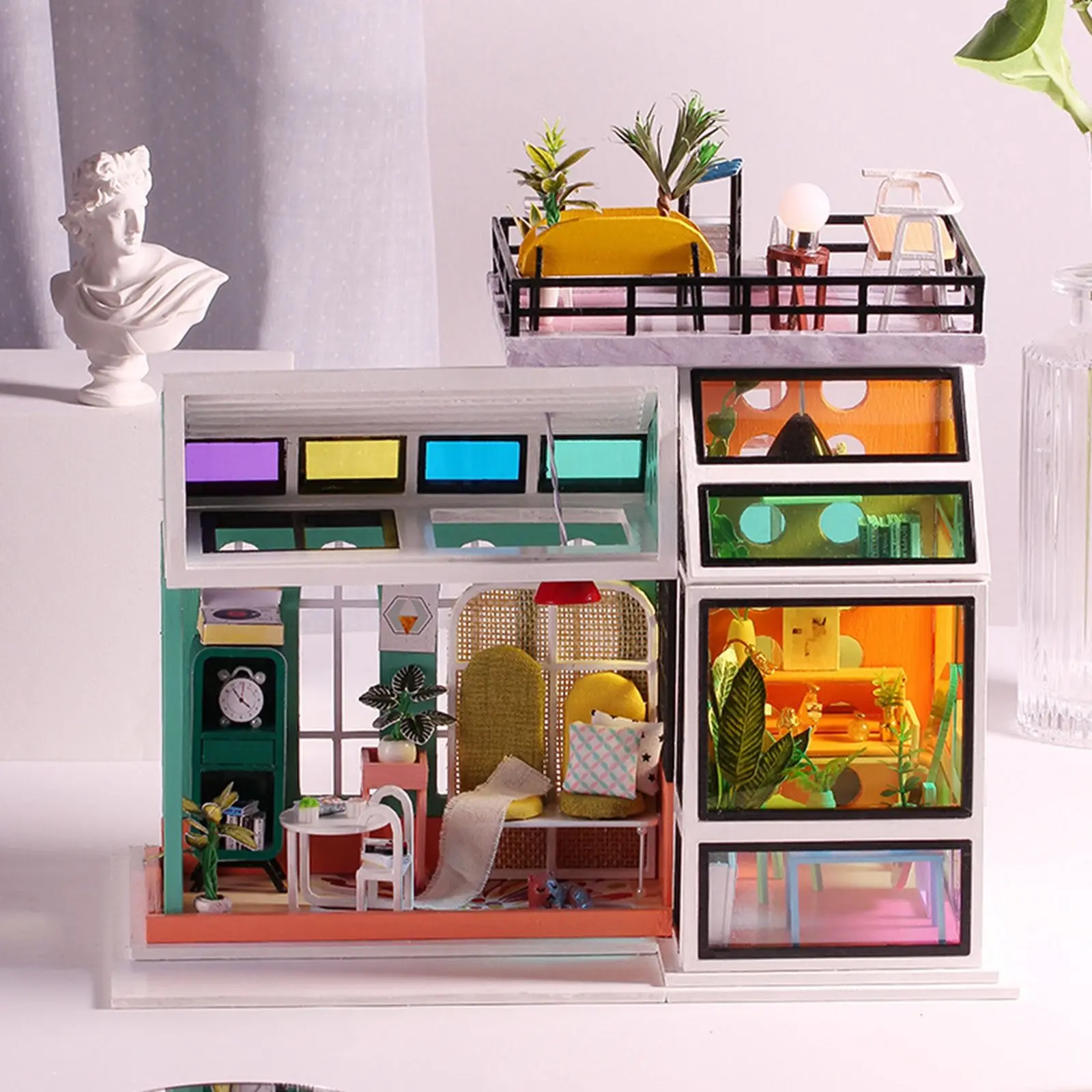 DIY Miniature Creative Room Dollhouse LED Light Modern Villa Winter Garden Doll House 3D Puzzles Toys for Kids Adults
DIY Miniature Creative Room Dollhouse LED Light Modern Villa Winter Garden Doll House 3D Puzzles Toys for Kids Adults