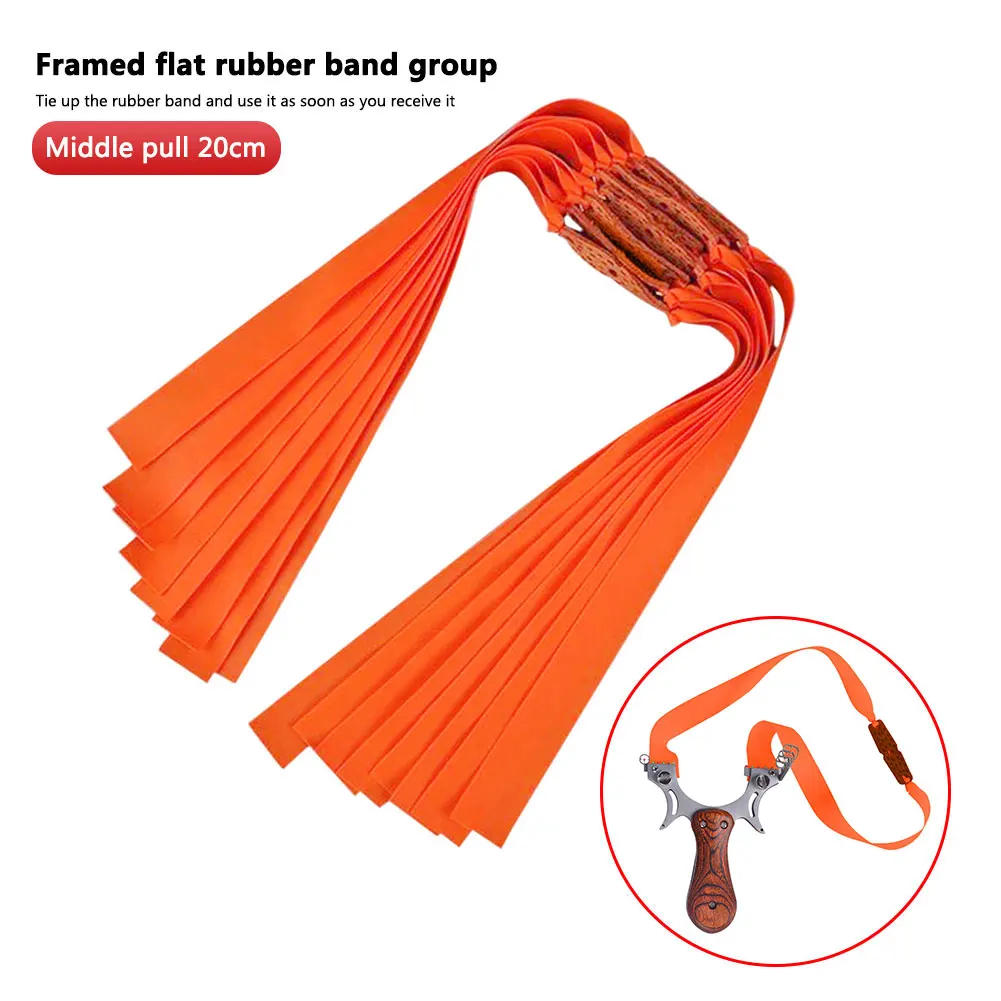 5PCS Natural Rubber Flat Elastic Band For Slingshot Replacement Accessories Strips Elastica Bungee Catapult Shooting Band
5PCS Natural Rubber Flat Elastic Band For Slingshot Replacement Accessories Strips Elastica Bungee Catapult Shooting Band