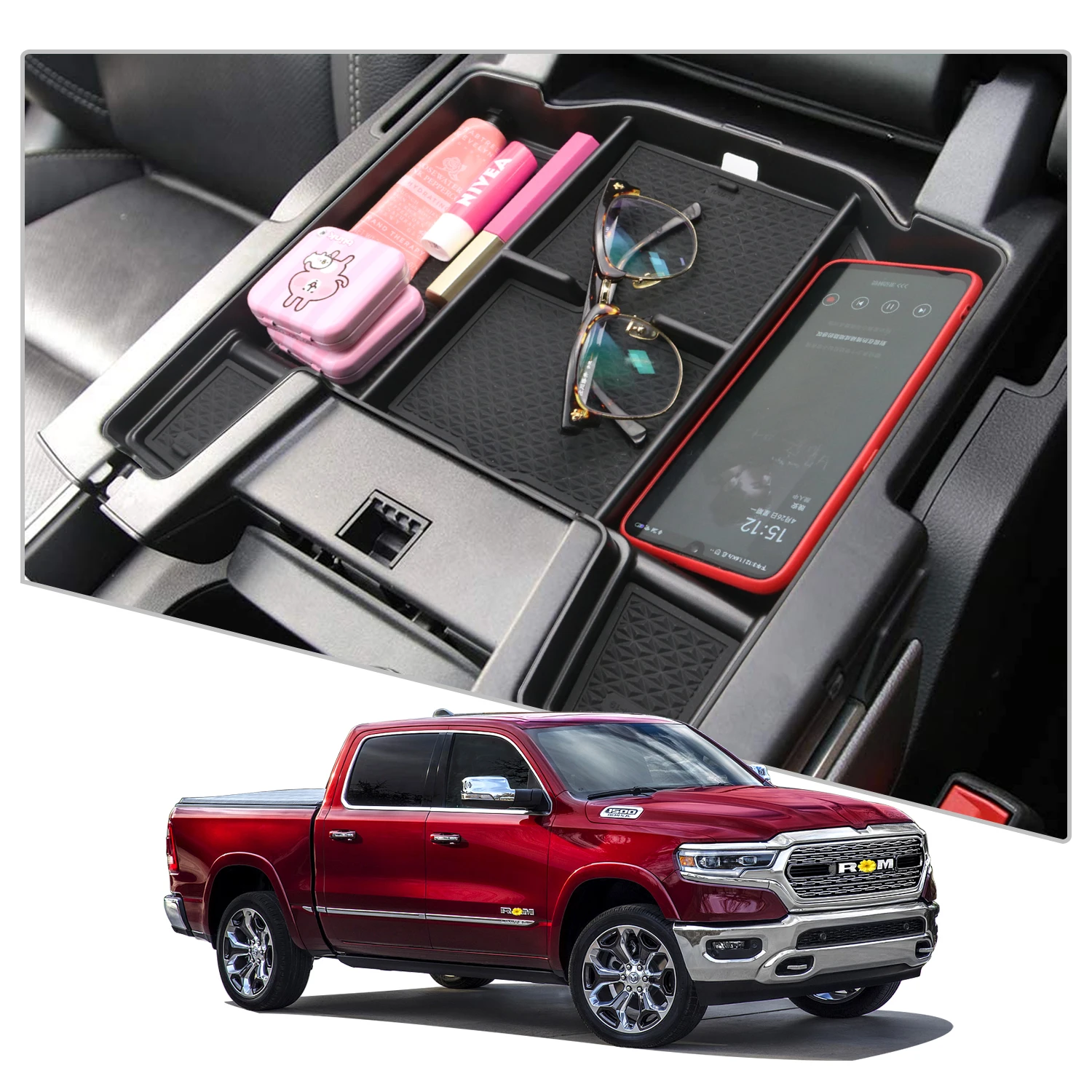 RUIYA For RAM 1500 2500 350 2019 2020 2021 Car Armrest Box Storage Central Control Container Auto Interior Organize Accessories
RUIYA For RAM 1500 2500 350 2019 2020 2021 Car Armrest Box Storage Central Control Container Auto Interior Organize Accessories