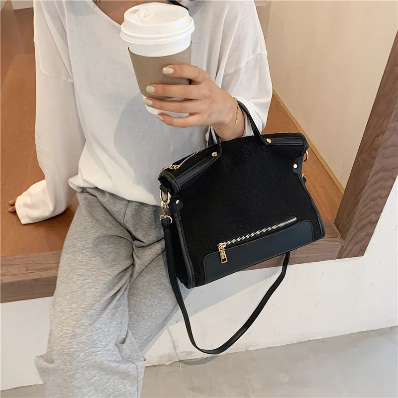 Female bag large capacity canvas bag female new trendy fashion canvas shoulder messenger bag net red all-match handbag
Female bag large capacity canvas bag female new trendy fashion canvas shoulder messenger bag net red all-match handbag