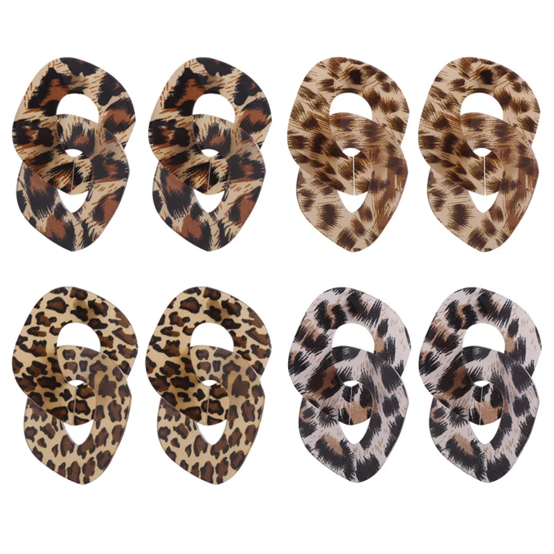 Statement Geometric Big Leopard Acrylic Earrings For Women Girls Acetate Link Chain Long Dangle Earings Fashion Party Jewelry
Statement Geometric Big Leopard Acrylic Earrings For Women Girls Acetate Link Chain Long Dangle Earings Fashion Party Jewelry
