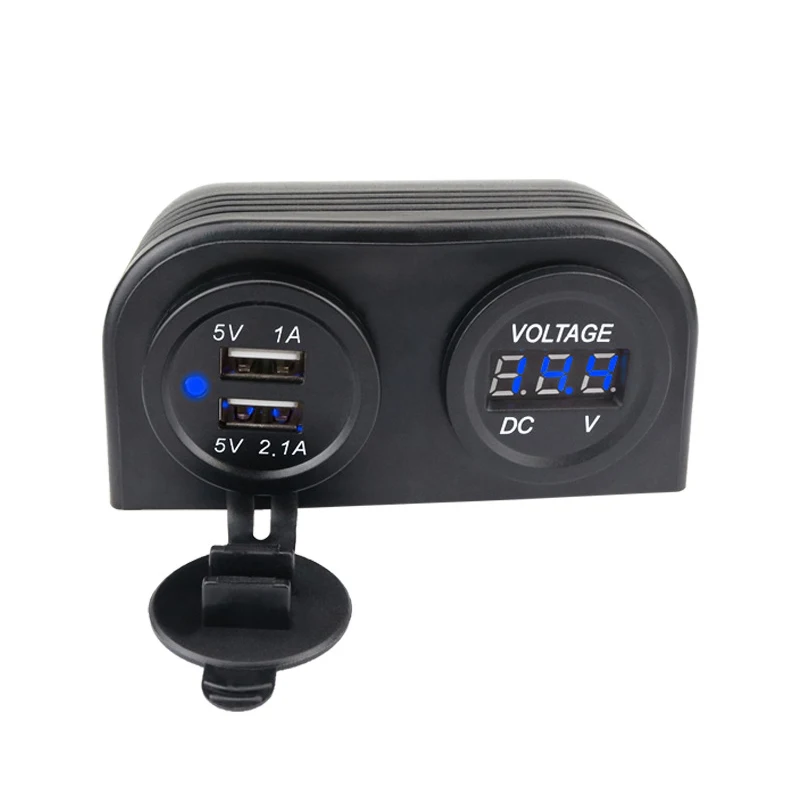 Car Charger Cigarette Lighter Socket Splitter Voltmeter Waterproof 12-24V Dual USB Charger Power Adapter DIY Kit for Boat Marine
Car Charger Cigarette Lighter Socket Splitter Voltmeter Waterproof 12-24V Dual USB Charger Power Adapter DIY Kit for Boat Marine