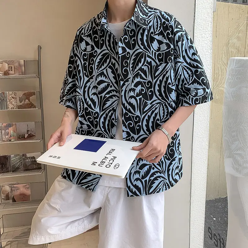 Short-sleeved Shirt Printed Coat Loose Thin Hiphop Shirts Retro Classic Spring Summer Trend Tops Streetwear Casual Men's Clothes
Short-sleeved Shirt Printed Coat Loose Thin Hiphop Shirts Retro Classic Spring Summer Trend Tops Streetwear Casual Men's Clothes