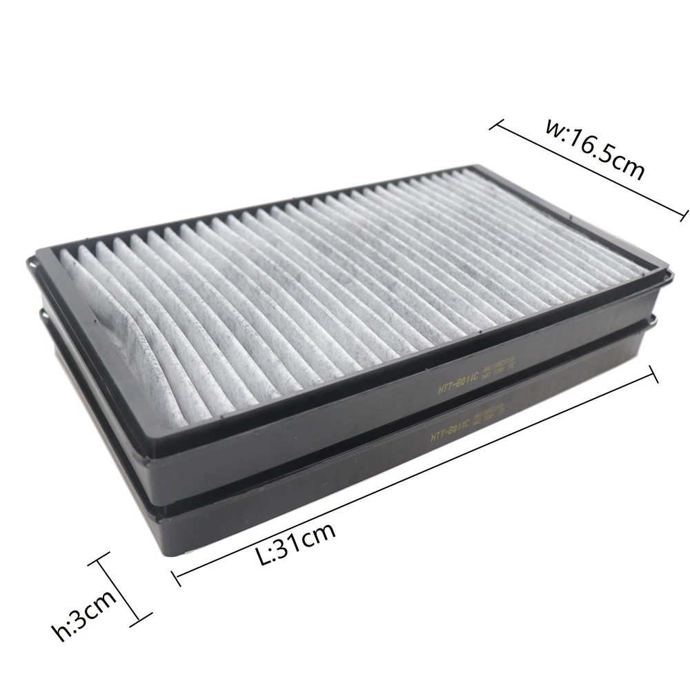 

2pcs Car Cabin Filter For BMW 730d 730i 730Li 735Li 740i 740Li 745i 745Li 750i 750Li 760i 760Li E66 E65 64116921018 C3124/2