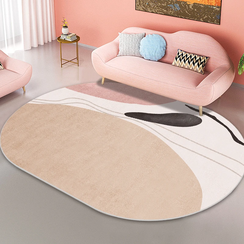 Light Luxury Nordic Oval Carpets for Living Room Thick Bedroom Rugs Winter Warm Bedside Floor Mat Girl Kids Carpet Rug Tapis
Light Luxury Nordic Oval Carpets for Living Room Thick Bedroom Rugs Winter Warm Bedside Floor Mat Girl Kids Carpet Rug Tapis