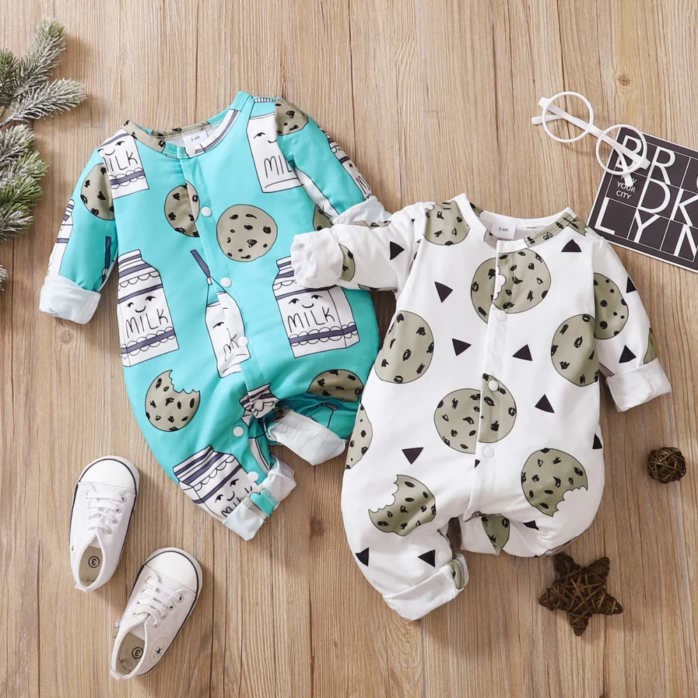 Autumn Spring Newborn Baby Boys Girls Romper Long Sleeve O-neck Jumpsuit Romper Cute Cartoon Print Romper Bodysuit Outfits 0-18M
Autumn Spring Newborn Baby Boys Girls Romper Long Sleeve O-neck Jumpsuit Romper Cute Cartoon Print Romper Bodysuit Outfits 0-18M