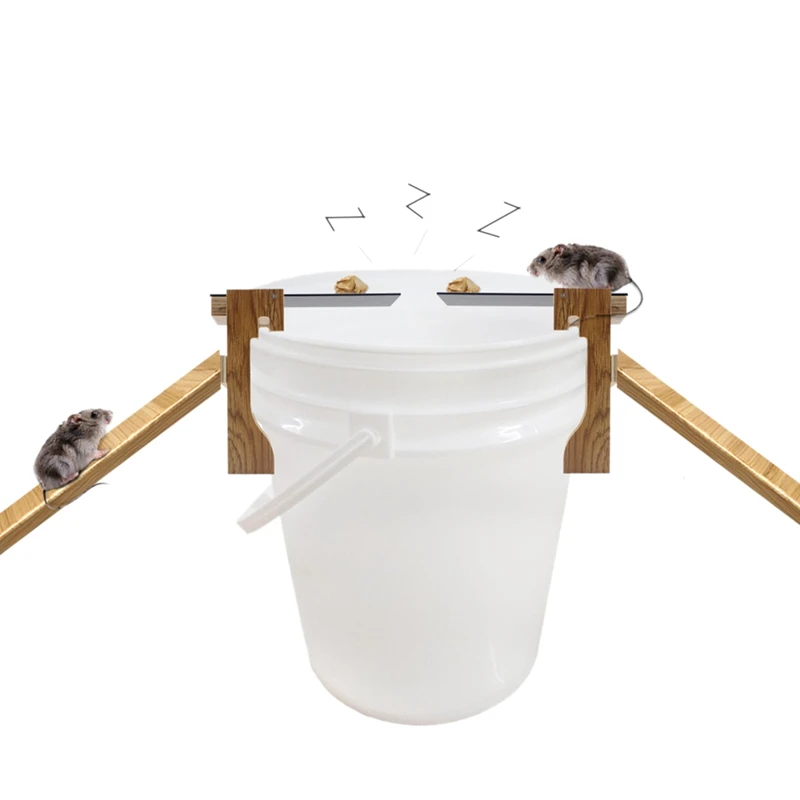 Mousetrap Trap Wooden Seesaw Rodent Reusable Automatic Continuous Mouse Pest Rodent Control for Home
Mousetrap Trap Wooden Seesaw Rodent Reusable Automatic Continuous Mouse Pest Rodent Control for Home
