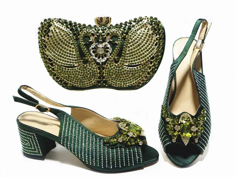 Sweety Women Nice D.green Shoes And Bag Set To Match High Quality Italian Shoes With Matching Bags For Party! C211-2
Sweety Women Nice D.green Shoes And Bag Set To Match High Quality Italian Shoes With Matching Bags For Party! C211-2