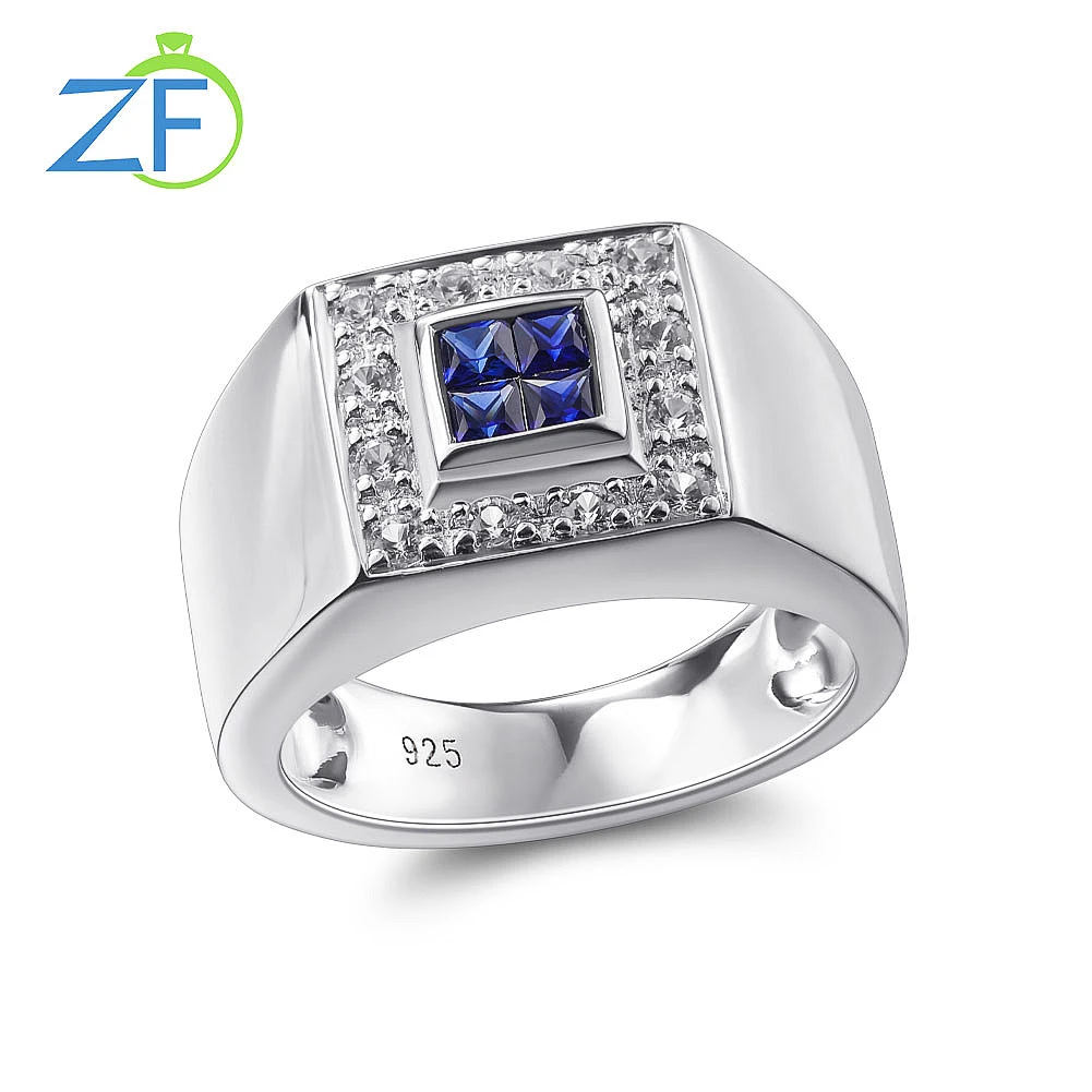 GZ ZONGFA Popular 925 Sterling Silver Blue Gemstone Jewelry Business Men Rings
GZ ZONGFA Popular 925 Sterling Silver Blue Gemstone Jewelry Business Men Rings