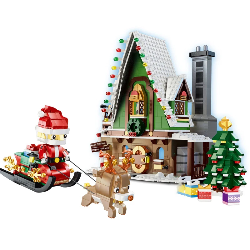 Christmas Elf Club House Tree Santa Claus Brickheadz Building Blocks DIY Model Bricks Kids Girl Boys Creative Winter Village Set
Christmas Elf Club House Tree Santa Claus Brickheadz Building Blocks DIY Model Bricks Kids Girl Boys Creative Winter Village Set