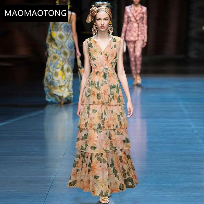 2021 Bohemian Vacation Long Dress Women's Summer V-Neck Sleeveless Fashion Cascading Ruffle Floral Print Maxi Dress
2021 Bohemian Vacation Long Dress Women's Summer V-Neck Sleeveless Fashion Cascading Ruffle Floral Print Maxi Dress