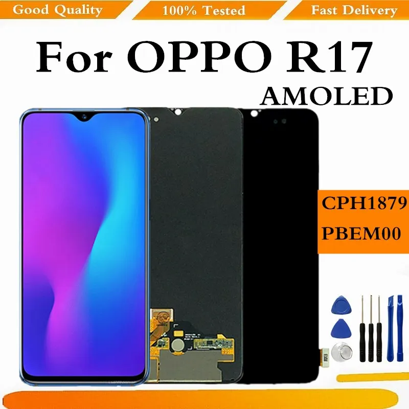 ЖК-дисплей AMOLED для OPPO R17, кодирующий преобразователь сенсорного экрана в сборе дюйма, для Oppo Rx17, CPH1879, PBEM00
ЖК-дисплей AMOLED для OPPO R17, кодирующий преобразователь сенсорного экрана в сборе дюйма, для Oppo Rx17, CPH1879, PBEM00