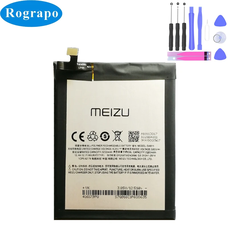 New Original 3300mAh BA811 Replacement Battery For Meizu Meilan 6T m6T m811q m811h Cell Mobile Phone Batteries
New Original 3300mAh BA811 Replacement Battery For Meizu Meilan 6T m6T m811q m811h Cell Mobile Phone Batteries