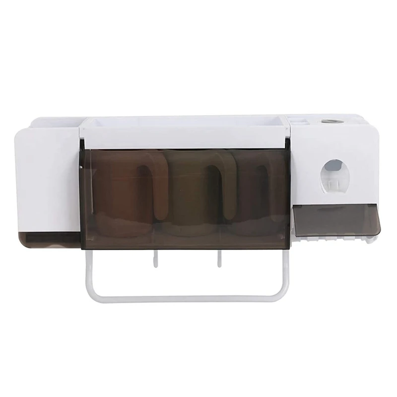 Автоматический диспенсер для зубной пасты, настенный компактный держатель для зубных щеток и полотенец, для ванной комнаты
Автоматический диспенсер для зубной пасты, настенный компактный держатель для зубных щеток и полотенец, для ванной комнаты