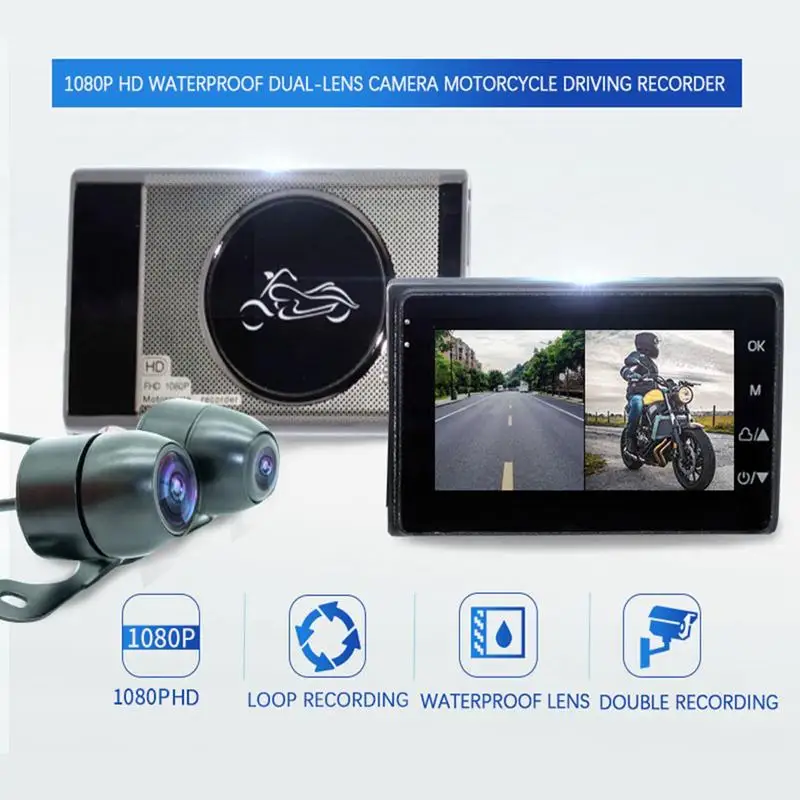 Motorcycle Camera DVR Motor KY-MT18 Dash Cam Special Dual-track Front Rear Recorder Night Vision G-sensor Motorbike Electronic
Motorcycle Camera DVR Motor KY-MT18 Dash Cam Special Dual-track Front Rear Recorder Night Vision G-sensor Motorbike Electronic