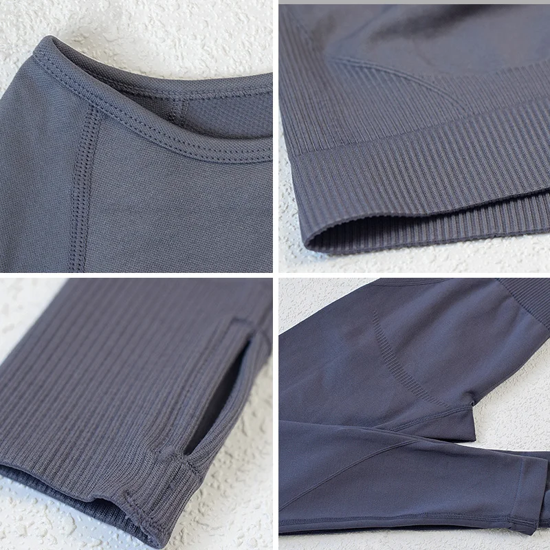 Workout Tracksuit Women Seamless Yoga Set Running Sport Suit Long Sleeve Exercise Sportswear Hip Up Gym Fitness Clothing
Workout Tracksuit Women Seamless Yoga Set Running Sport Suit Long Sleeve Exercise Sportswear Hip Up Gym Fitness Clothing