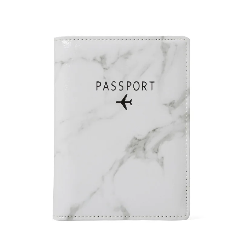 New Style Wallet Passport Holder Marbling Travel Passport Holder Document Bag Leather Cover Wallet