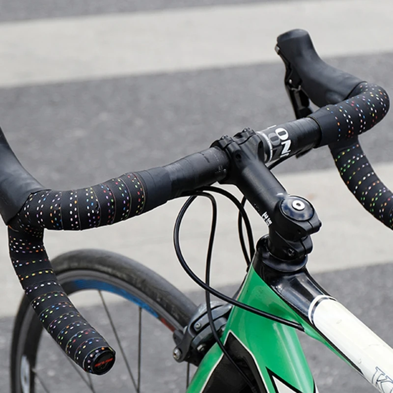 1 Set Road Bike Damping Handlebar Strap Bicycle Anti-slip Bar Grips Wrap Tape with 2 Bar Plugs Cycling Riding Supplies
1 Set Road Bike Damping Handlebar Strap Bicycle Anti-slip Bar Grips Wrap Tape with 2 Bar Plugs Cycling Riding Supplies