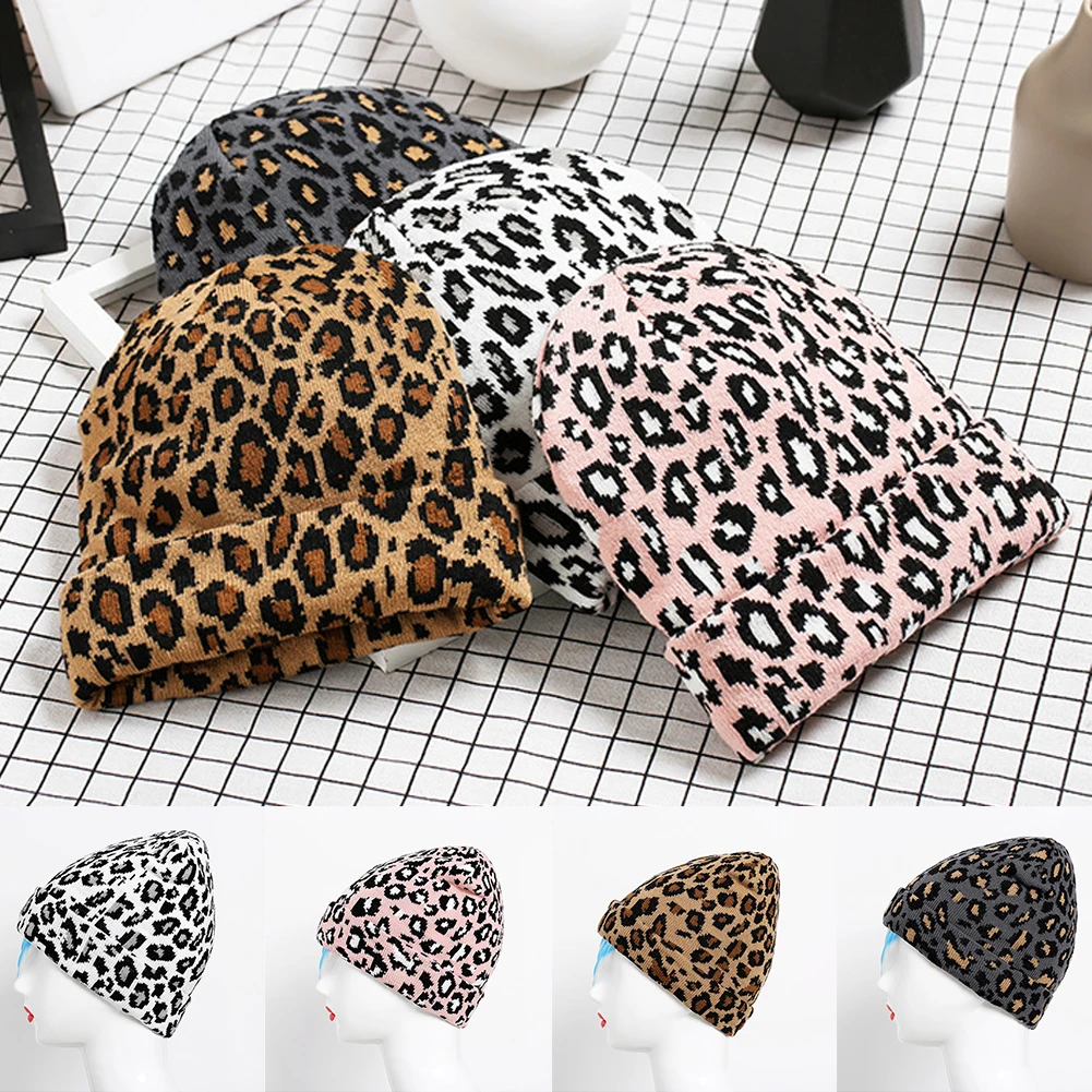 Women Outdoor Party Adults Fashion Thick Warm Autumn Winter Leopard Print Casual Knit Hat Soft Stretch Headwear Daily Beanie Cap
Women Outdoor Party Adults Fashion Thick Warm Autumn Winter Leopard Print Casual Knit Hat Soft Stretch Headwear Daily Beanie Cap