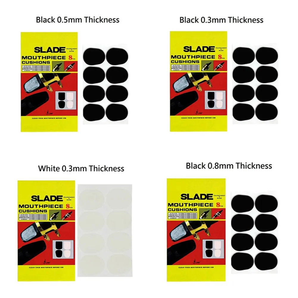 8Pcs Alto Sax Mouthpiece Cushions Patches Pads Thickness 0.3mm 0.5mm 0.8mm Woodwind Instruments Saxophone Musical Accessories
8Pcs Alto Sax Mouthpiece Cushions Patches Pads Thickness 0.3mm 0.5mm 0.8mm Woodwind Instruments Saxophone Musical Accessories