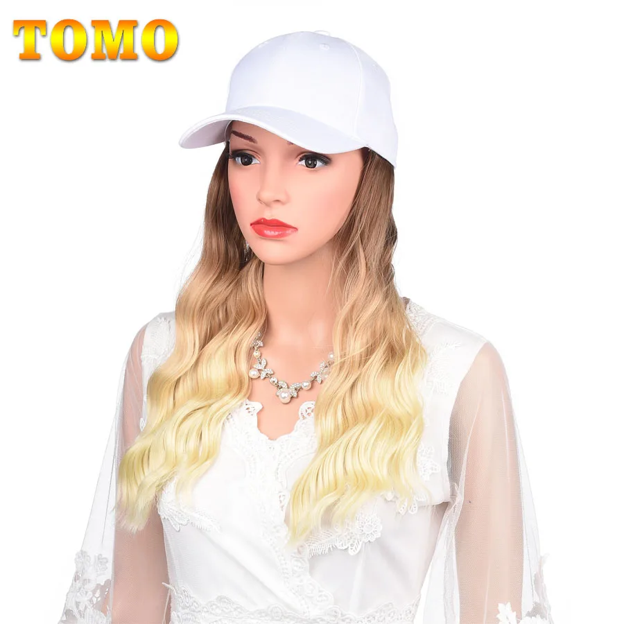 TOMO Long Wavy Baseball Wig Cap With Hair Ombre Brown Color Synthetic Hair Extensions Wave Wigs Hat Wig Adjustable For Girs
TOMO Long Wavy Baseball Wig Cap With Hair Ombre Brown Color Synthetic Hair Extensions Wave Wigs Hat Wig Adjustable For Girs