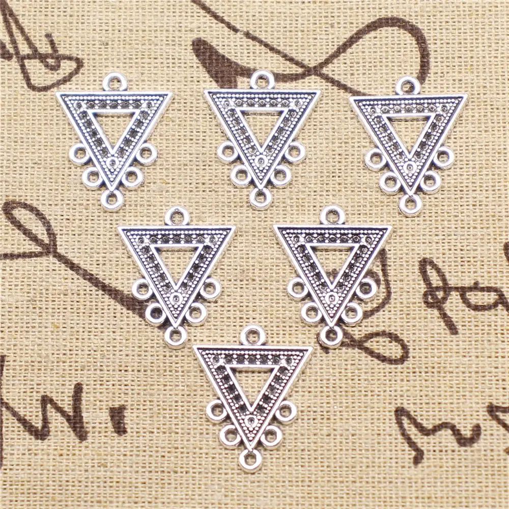 Components For Jewelry Making Antique Silver Color Triangle Earring Connector 20x24mm 10pcs 
Components For Jewelry Making Antique Silver Color Triangle Earring Connector 20x24mm 10pcs