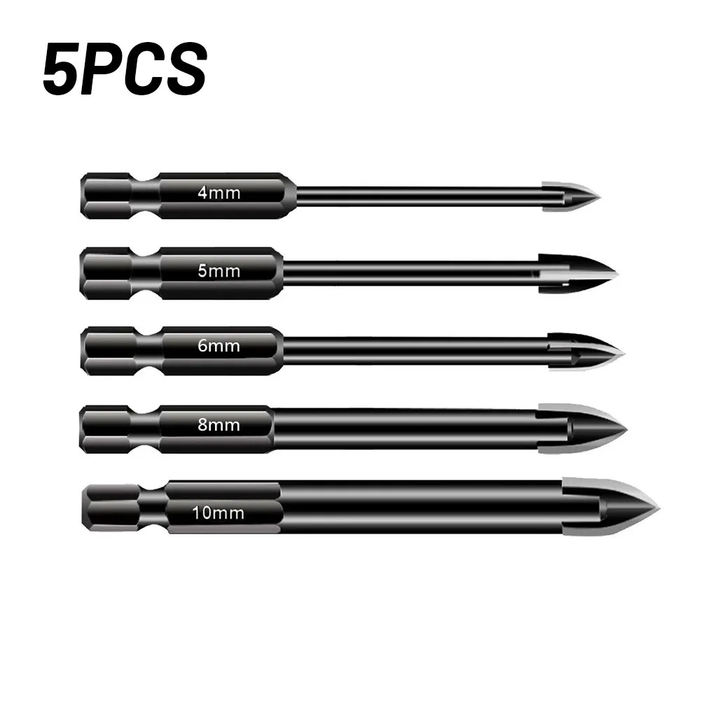4/5/6pcs Efficient Universal Drilling Tool Cemented Carbide Drill Bit Ceramic Brick Wall Hole Opening Power Tools Accessories
4/5/6pcs Efficient Universal Drilling Tool Cemented Carbide Drill Bit Ceramic Brick Wall Hole Opening Power Tools Accessories