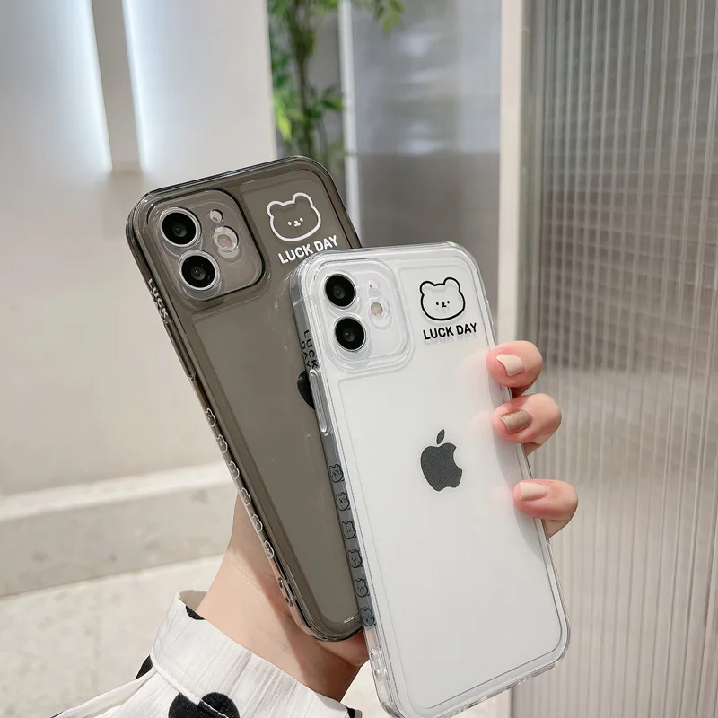 Simple Cute Cartoon Bear Japanese Clear Phone Case For iphone 13 12 11 Pro Max 12 MiNi 7 8Plus X XS Max XR Funny Back Cover Case
Simple Cute Cartoon Bear Japanese Clear Phone Case For iphone 13 12 11 Pro Max 12 MiNi 7 8Plus X XS Max XR Funny Back Cover Case