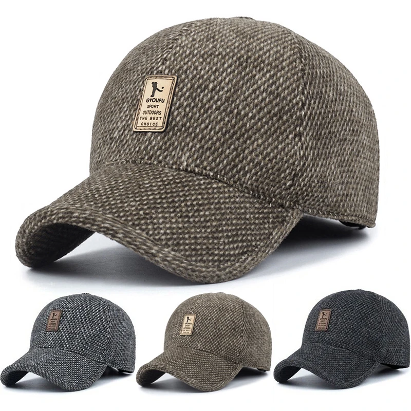 1PCS autumn and winter hat men's middle-aged and elderly woolen baseball cap outdoor ear protection cap solid color warm dad hat
1PCS autumn and winter hat men's middle-aged and elderly woolen baseball cap outdoor ear protection cap solid color warm dad hat
