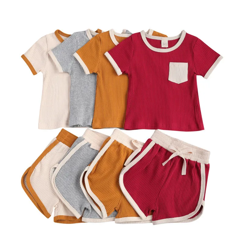 Kids Baby 2-piece Outfit Short Sleeve Pocket Top Shorts Clothing 2021 Children Boys Girls Newborn Set
Kids Baby 2-piece Outfit Short Sleeve Pocket Top Shorts Clothing 2021 Children Boys Girls Newborn Set