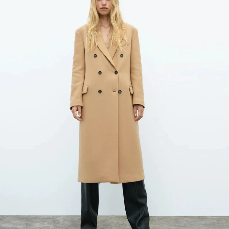 KUMSVAG Women Autumn Winter Casual Wool Blends Overcoat Coats 2021 ZA Double Breasted Solid Female Elegant Street OL Outerwear
KUMSVAG Women Autumn Winter Casual Wool Blends Overcoat Coats 2021 ZA Double Breasted Solid Female Elegant Street OL Outerwear