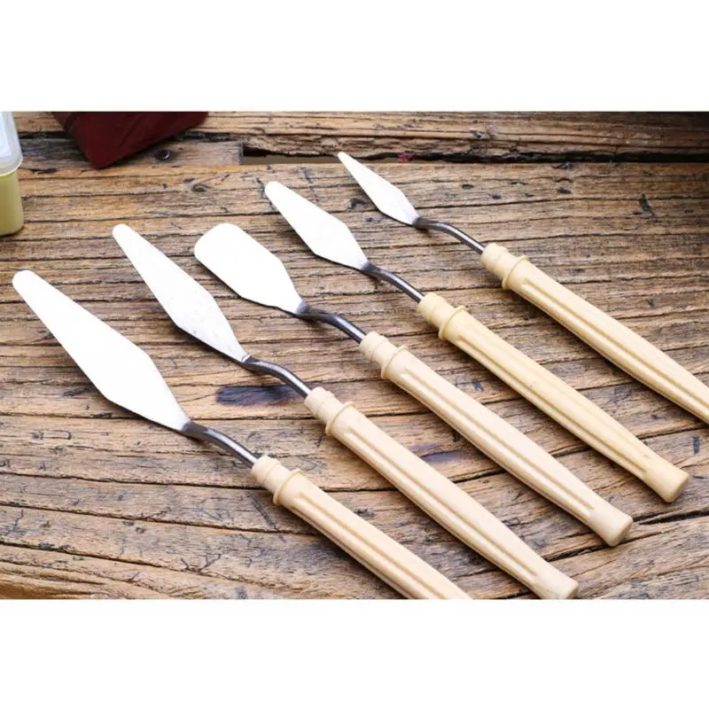 5pcs/set Oil Painting Palette Knife Professional Stainless Steel Scraper Spatula B95C
5pcs/set Oil Painting Palette Knife Professional Stainless Steel Scraper Spatula B95C