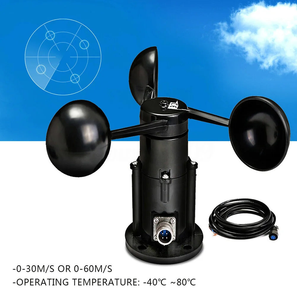 High Accuracy 0-5V With Cable Low Consumption Anemometer Greenhouse Wind Speed Sensor Signal Output Three Cups Measurement
High Accuracy 0-5V With Cable Low Consumption Anemometer Greenhouse Wind Speed Sensor Signal Output Three Cups Measurement