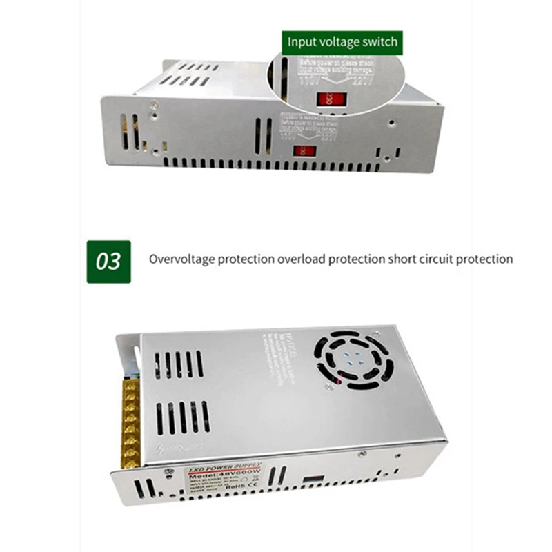 48V 12.5A 600W Switch Power Supply with TPA3255 2.0 Digital Amplifier Board DC50V 
48V 12.5A 600W Switch Power Supply with TPA3255 2.0 Digital Amplifier Board DC50V