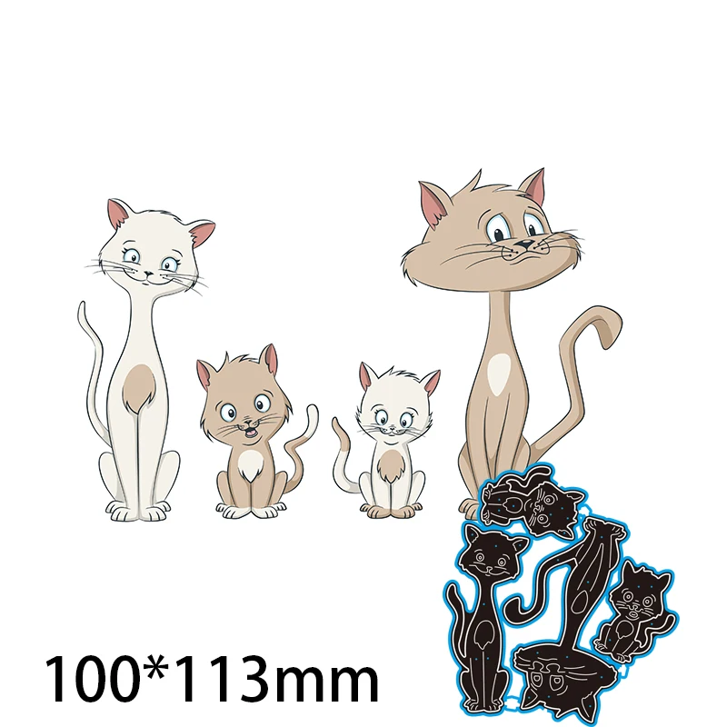 100*113mm Family Cats Metal cutting Dies Craft Embossing Scrapbooking paper craft Greeting Card
100*113mm Family Cats Metal cutting Dies Craft Embossing Scrapbooking paper craft Greeting Card
