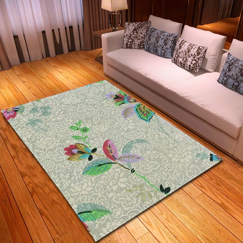 Classic Style Floral Rug Carpet Soft Flannel Sofa Bedroom Area Rugs Bedside Mat Modern Home Decorative Living Room Carpets
Classic Style Floral Rug Carpet Soft Flannel Sofa Bedroom Area Rugs Bedside Mat Modern Home Decorative Living Room Carpets