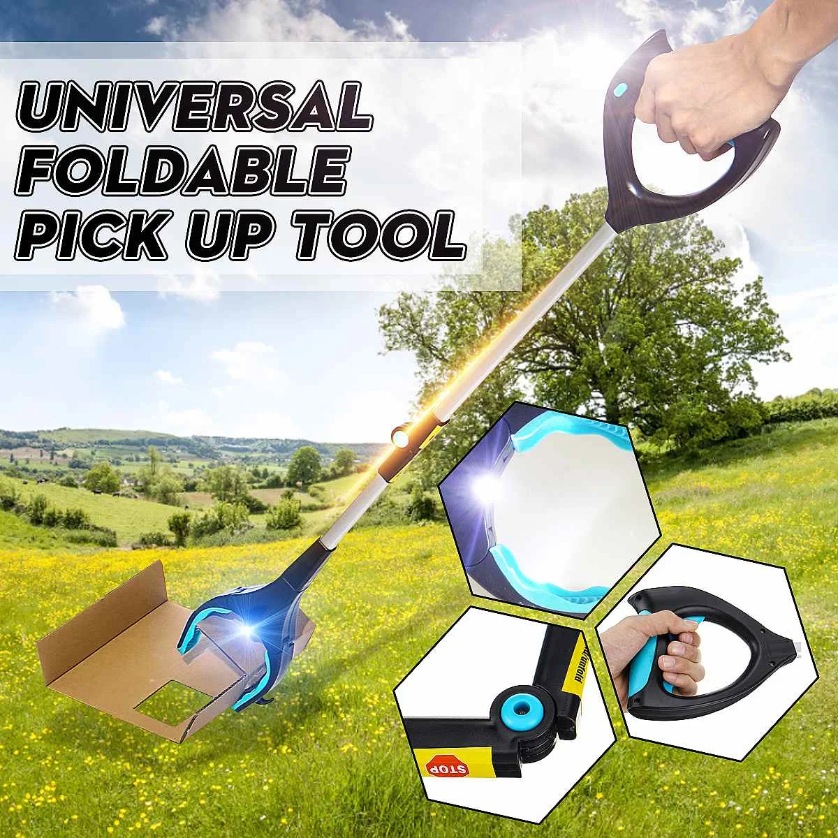 Folding Long Trash Clamps Grab Pick Up Tool Handle Portable Factory House Pickup Grabber Clamp Tools With Led
Folding Long Trash Clamps Grab Pick Up Tool Handle Portable Factory House Pickup Grabber Clamp Tools With Led
