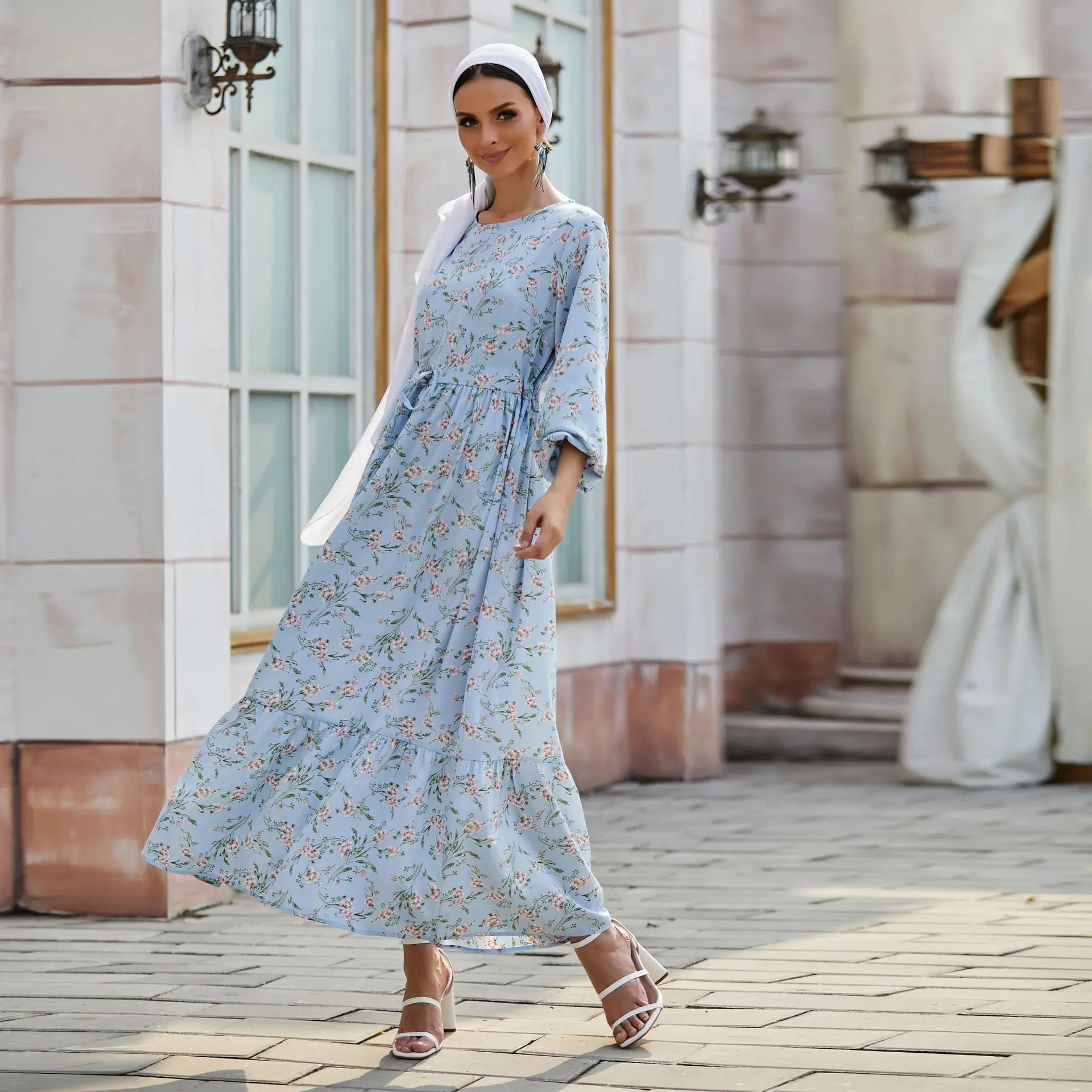 Eid Mubarak Рамадан Кафтан Дубай Abaya Турция женское платье ислам Caftan Marocain платья s |