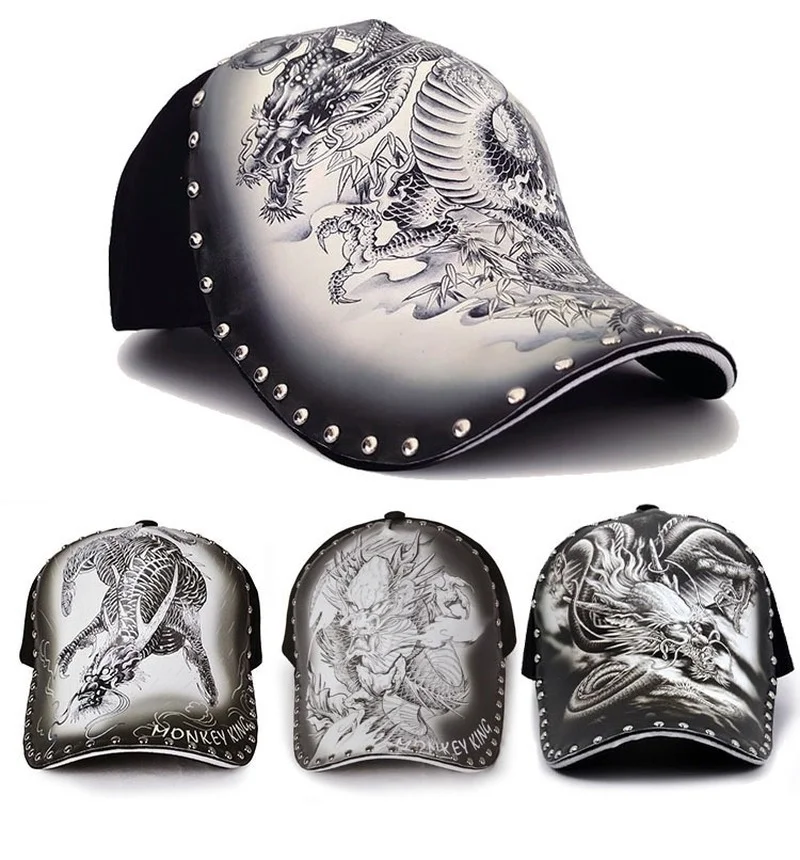 3D Chinese Dragon Printed Baseball Caps Vintage Animal Men Caps Hip Hop Rivet Cap Snapback for Women Outdoor Golf Cap Wholesale
3D Chinese Dragon Printed Baseball Caps Vintage Animal Men Caps Hip Hop Rivet Cap Snapback for Women Outdoor Golf Cap Wholesale