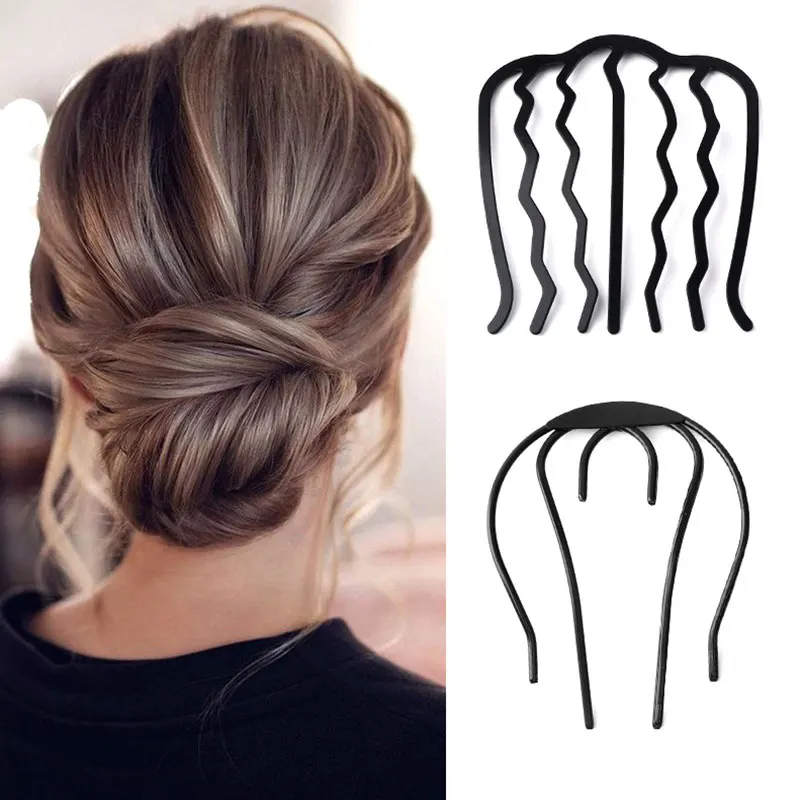 

Woman Fashion Hair Twist Fork Braiding Hair Bun Maker U Shape Hairpin Styling Clip Styling Tool Braiding Twist Fork Curly