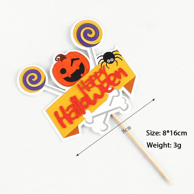 Halloween party decoration Cake Topper Halloween cake decoration insert sign Dessert decoration Pumpkin Decoration Sign
Halloween party decoration Cake Topper Halloween cake decoration insert sign Dessert decoration Pumpkin Decoration Sign