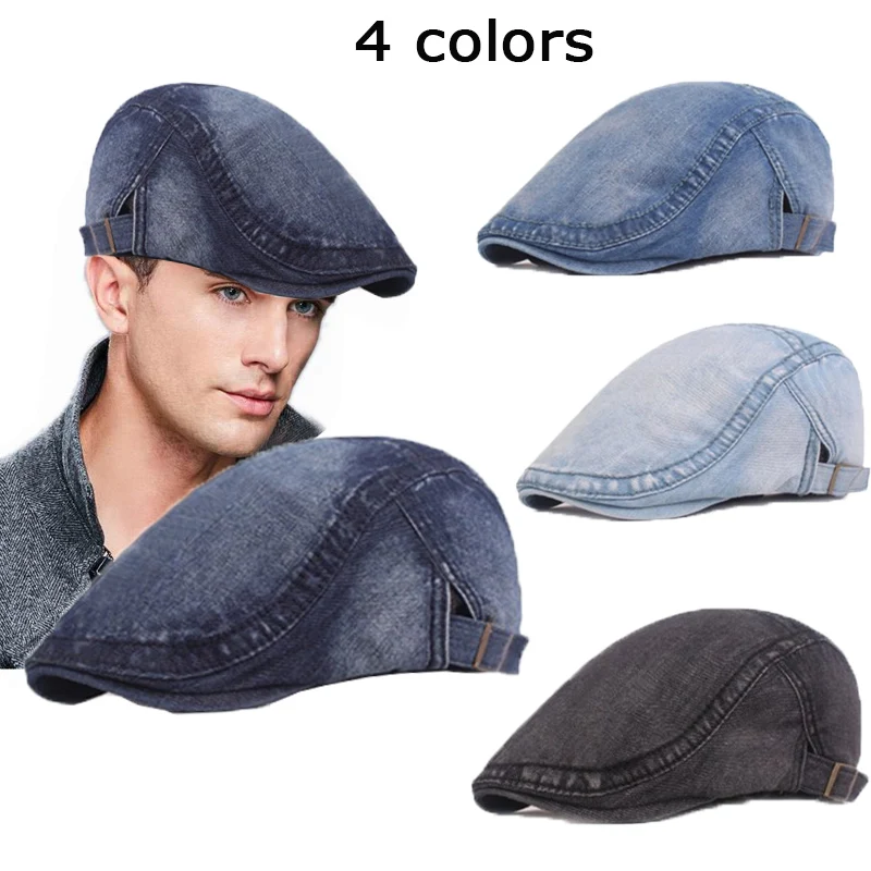 4 Colors Fashion Casual Denim Women Adjustable Cowboy Caps Beret Casual Forward Hats Men Travel Outdoor Peaked Breathable
4 Colors Fashion Casual Denim Women Adjustable Cowboy Caps Beret Casual Forward Hats Men Travel Outdoor Peaked Breathable