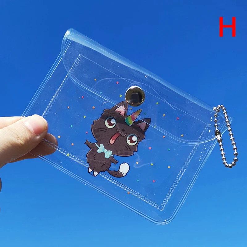 Cute Cartoon Pattern Transparent Waterproof PVC Women Card Case Business Card Holder Girls Credit Card Bag ID Card Mini Wallet
Cute Cartoon Pattern Transparent Waterproof PVC Women Card Case Business Card Holder Girls Credit Card Bag ID Card Mini Wallet