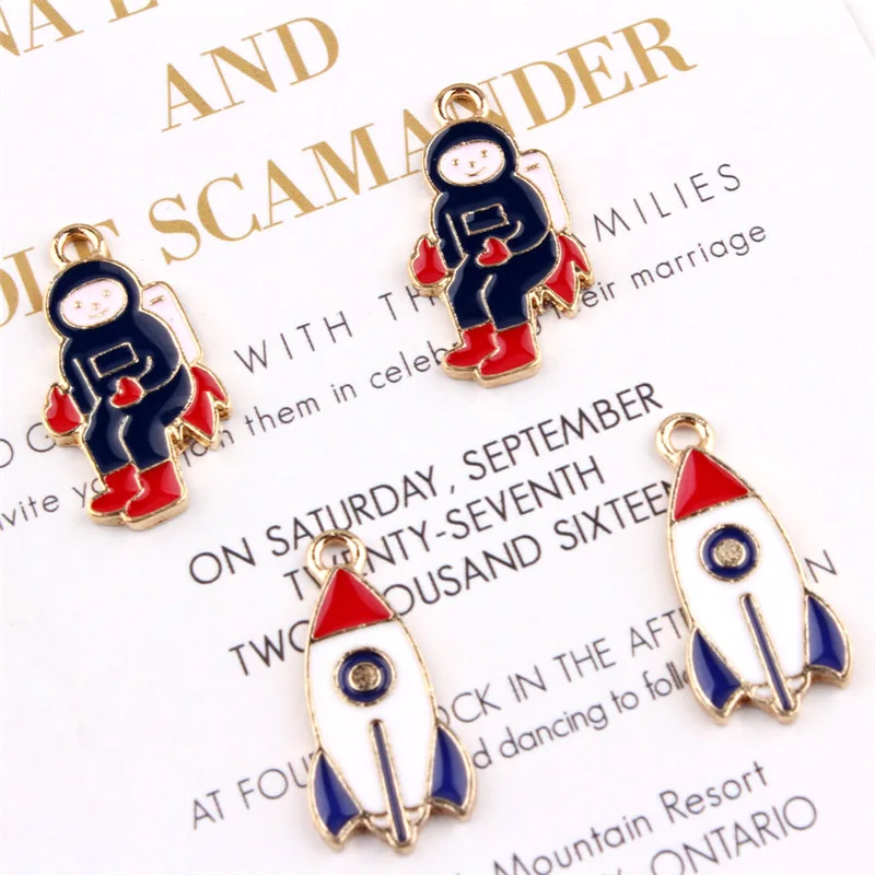 15*28mm Astronaut Enamel Charms Rocket Handmade Pendants Jewelry Making Handmade Craft DIY Bracelet Party Accessory 30pcs/lot
15*28mm Astronaut Enamel Charms Rocket Handmade Pendants Jewelry Making Handmade Craft DIY Bracelet Party Accessory 30pcs/lot