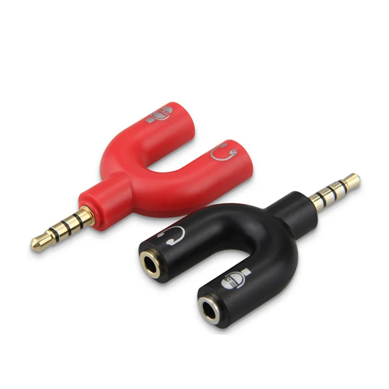 U Type Adapter Dual 3.5 MM Headphone Plug Audio Cables Splitter Microphone 2 In 1 Swivel Connector For Smartphone MP3 MP4 Player
U Type Adapter Dual 3.5 MM Headphone Plug Audio Cables Splitter Microphone 2 In 1 Swivel Connector For Smartphone MP3 MP4 Player