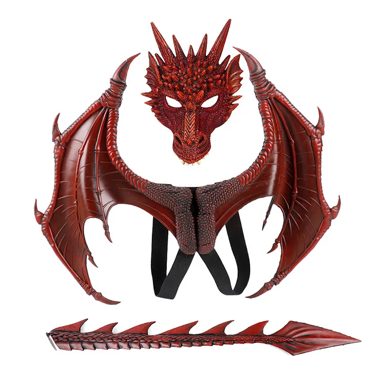 Adult Boy and Girl Kids Halloween Decoration Carnival Party Animal Costume Dragon Cosplay Masquerade Face Mask and Wings
Adult Boy and Girl Kids Halloween Decoration Carnival Party Animal Costume Dragon Cosplay Masquerade Face Mask and Wings