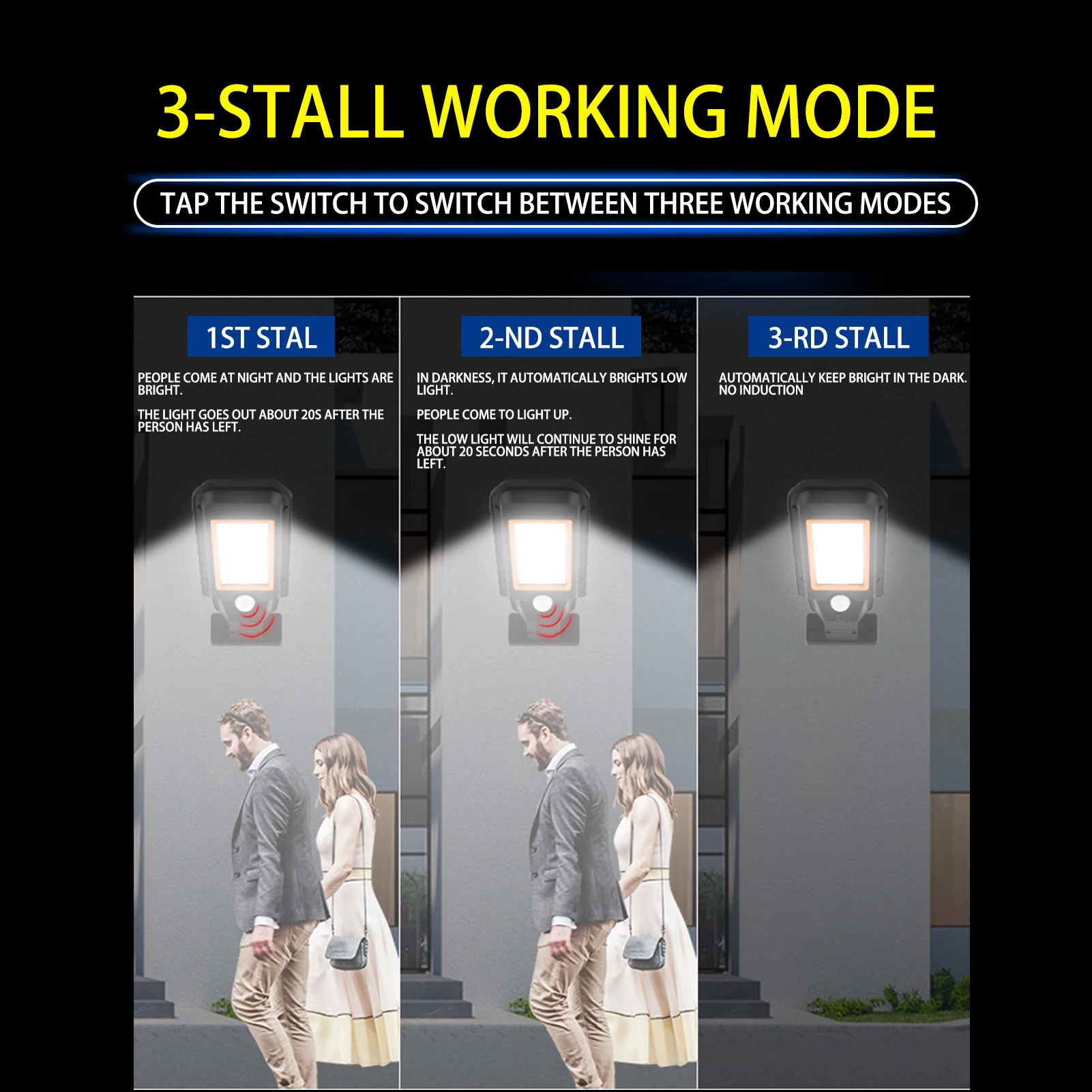 35W 60LED Solar Induction Street Lamp Outdoor Waterproof Human Body Sensor Wall Light Garden Corridor Villa Courtyard Lighting
35W 60LED Solar Induction Street Lamp Outdoor Waterproof Human Body Sensor Wall Light Garden Corridor Villa Courtyard Lighting